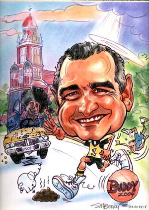 BASKETBALL PRIEST CARICATURE