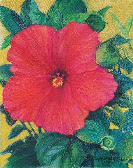Pastel Flower Painting
