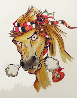 HORSE CARICATURE BON